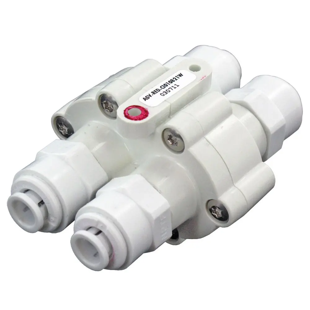 Asv-Erp-Jg Automatic Shut-Off Valve For Permeate Pumps 4 Way 1/4 Qc 1