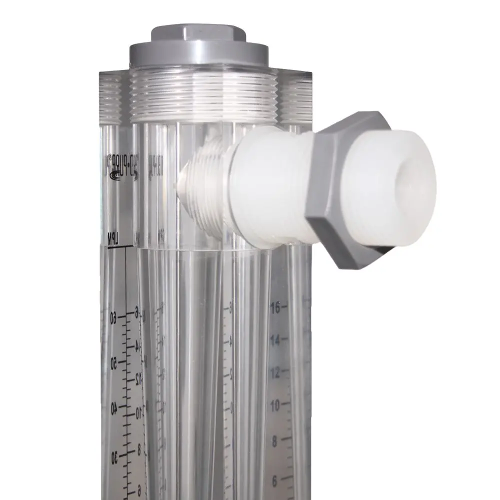 Neo-Pure Adjustable Panel Mount Flowmeter 2-16Gpm 1" Mnpt 2