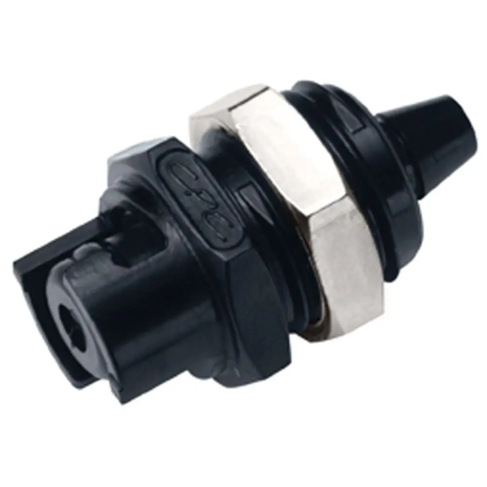 Smmpm02blk Non-Valved Inline Panel Mount Coupling Insert 1/8 Hose Barb 1