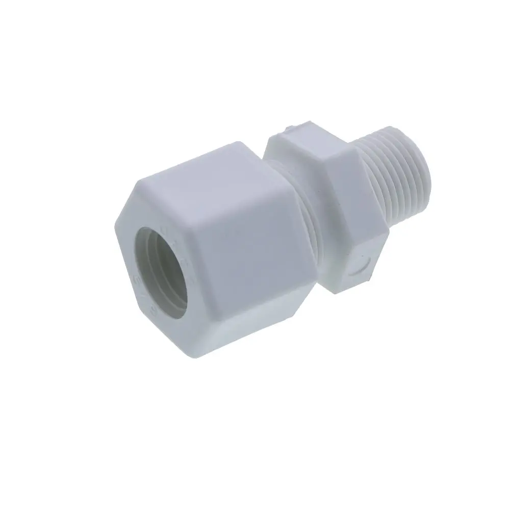 Jaco 10-10-6-P-Pg Polypropylene Male Connector 5/8 Od Tube X 3/8 Mpt 2