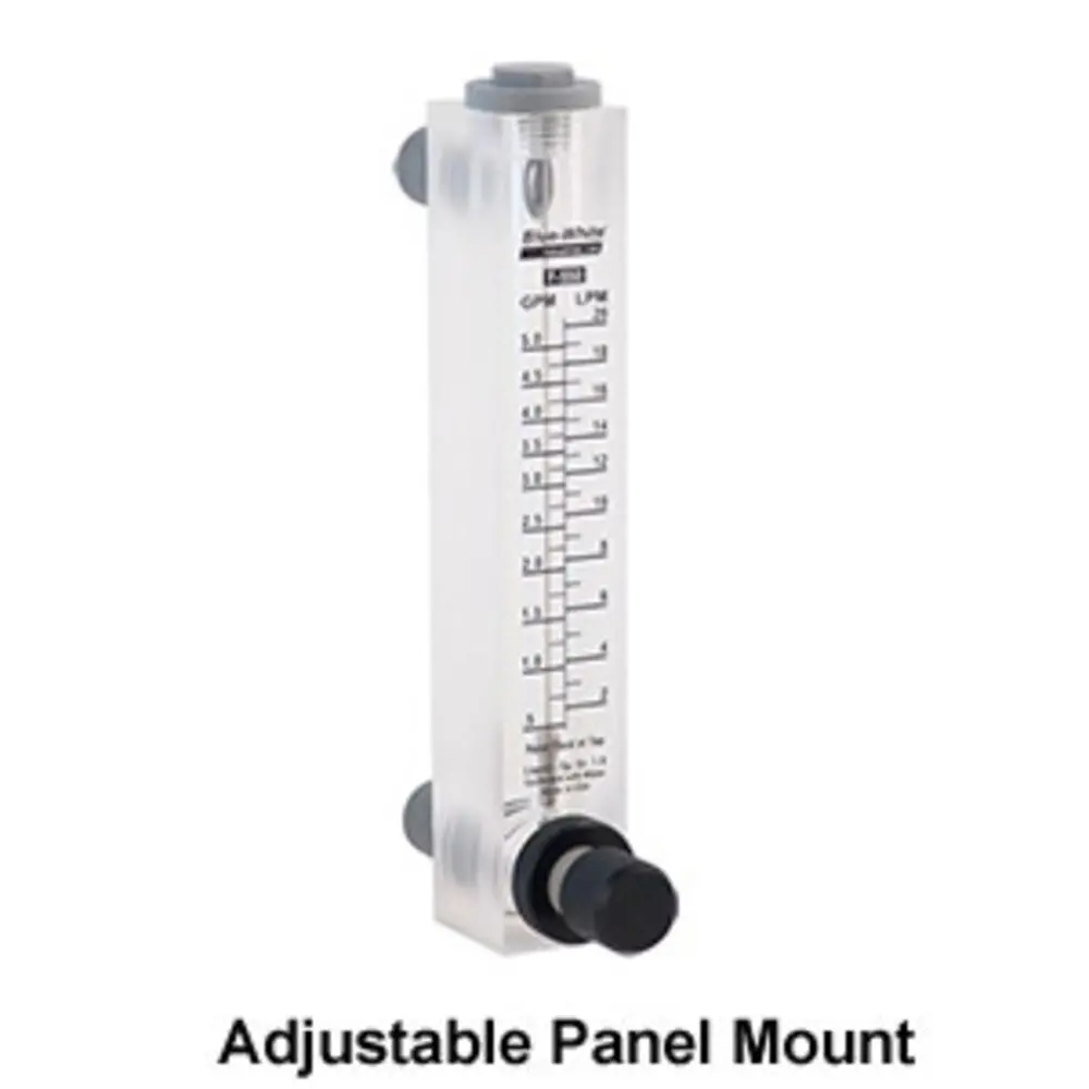Blue White F-550 Panel Mount Rotameter Adjustable Valve 1