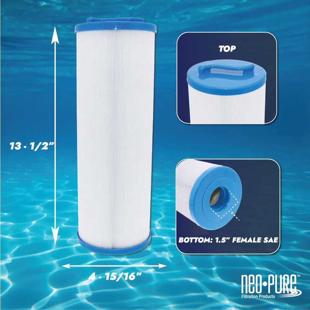 Neo-Pure Ps-4P45-Gc Pool And Spa Filter 4-15/16" X 13-1/2" 2