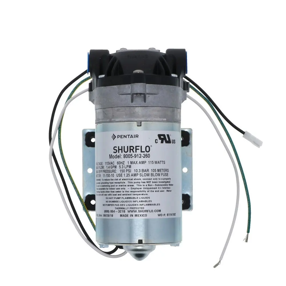 Shurflo 8005-912-260 Demand Pump 1.5 Gpm 150 Psi 115Vac 1