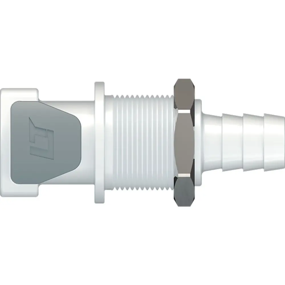 Linktech 50Ac Series Panel Mt. Female, Non-Valved, 3/8" Hb, Natural Acetal 1