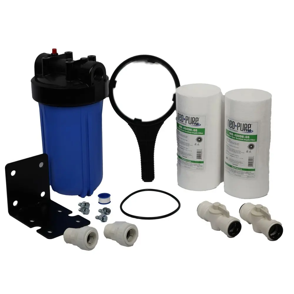 10" Heavy Duty Sediment Prefilter Kit - 1" 1