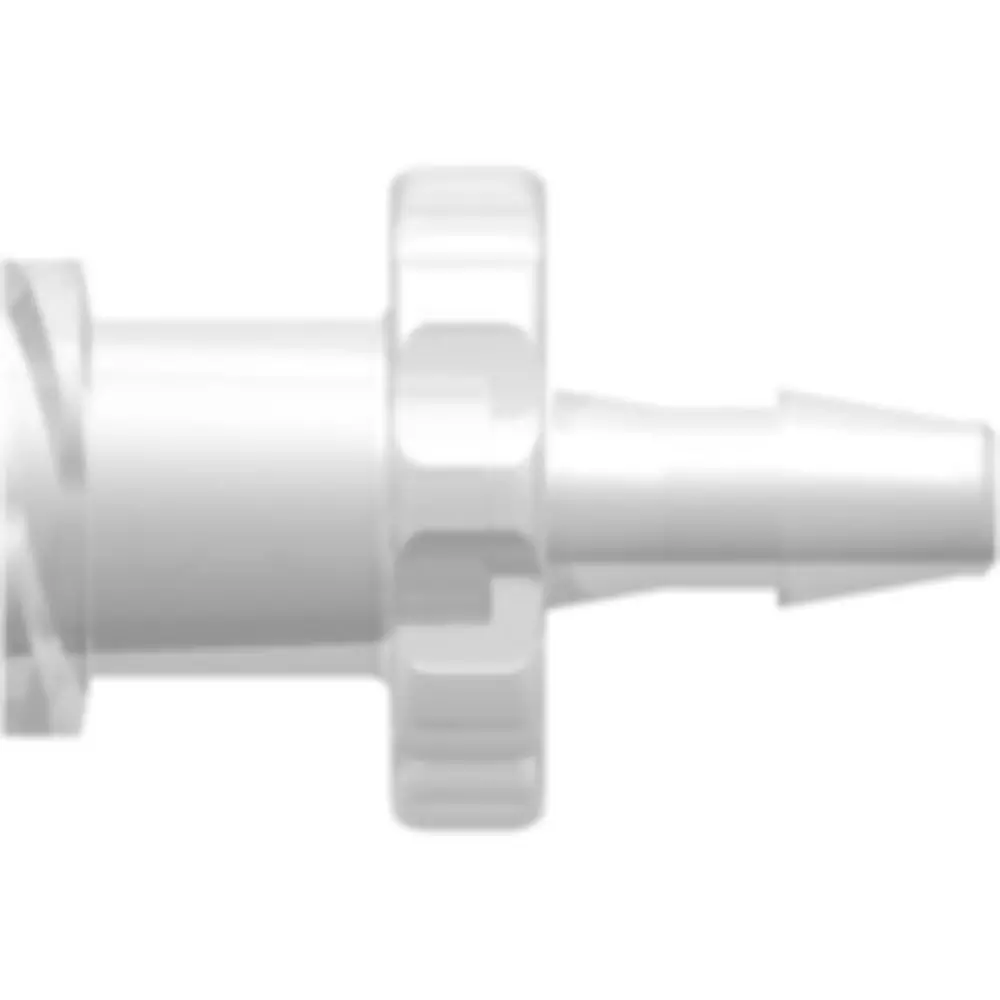 Linktech Female Luer Thread Style To 200 Series Barb, 3/32" (2.4 Mm) Id Tubing, Natural Polypropylene 1