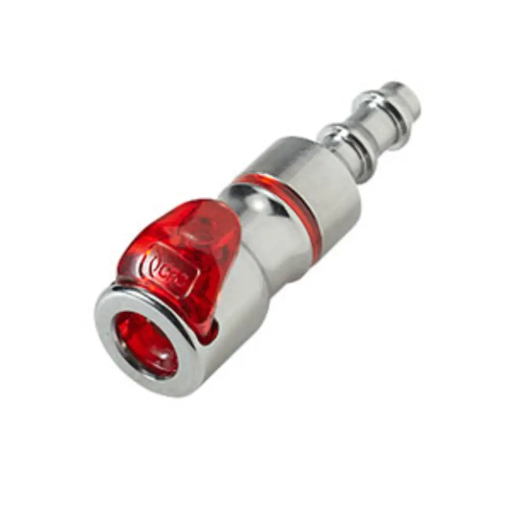 Lq2d1704lred Valved In-Line Locking Hose Barb Liquid Cooling Coupling Body 1/4" 1