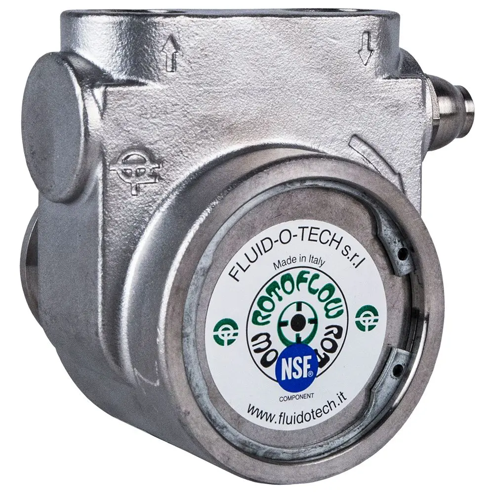 Fluid-O-Tech Stainless Steel Rotary Vane Pump 320 Gph - 1/2" Npt 1