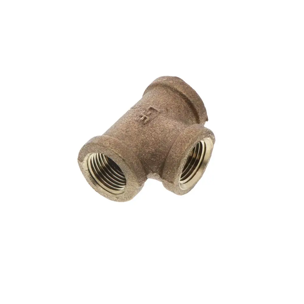 Lead-Free Cast Brass Tee 3/8" Fpt X 3/8" Fpt  X 3/8" Fpt 1