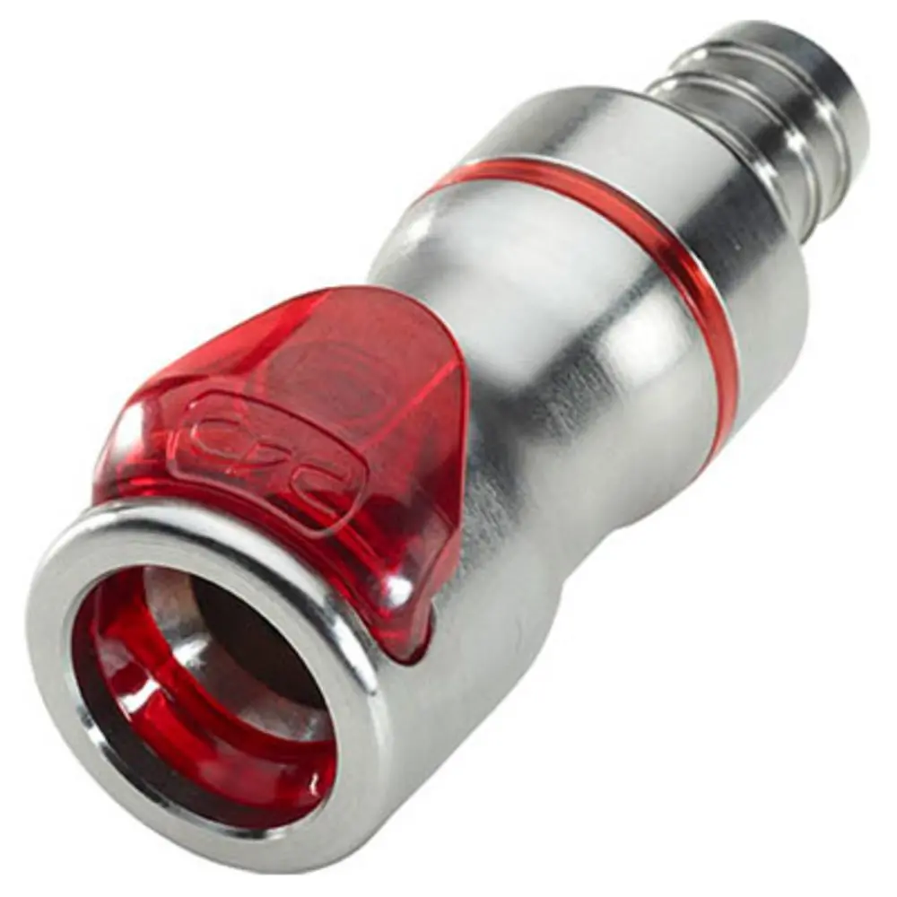 Lq6d17006red Valved In-Line Liquid Cooling Coupling Body 3/8 Id Barb Warm Red 1