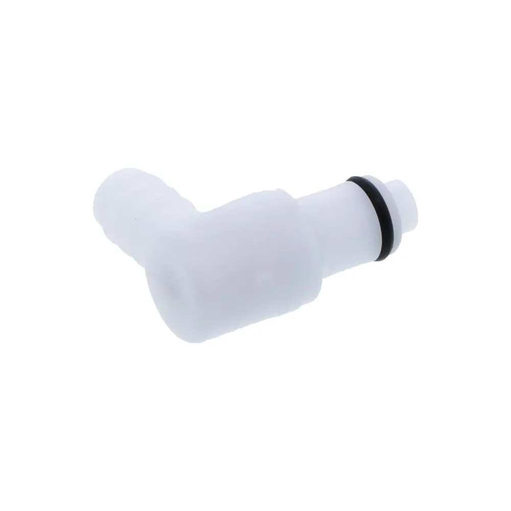 Plcd23006v Valved Elbow Hose Barb Coupling Insert 3/8 Id Barb Fkm (Viton) O-Rings 3