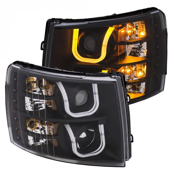 Anzo Projector Switchback Headlights For 2007.5-2014 Silverado Lmm/Lml 1