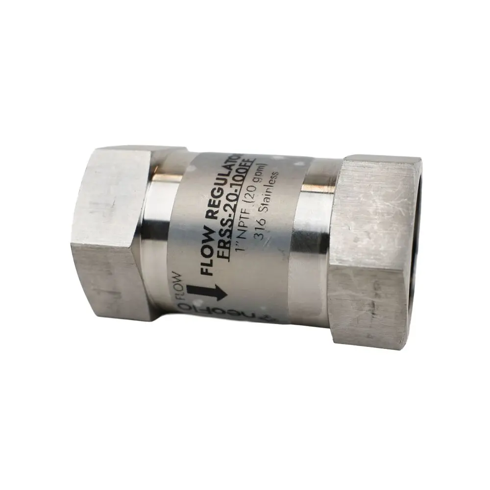 Neo-Pure Stainless Steel Flow Restrictor 20 Gpm 316Ss 1" Fpt X Fpt 2