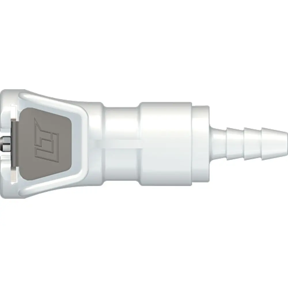 Linktech 20Ac Series Straight Female, Valved, 1/8" Hb, Natural Acetal, Buna N 1