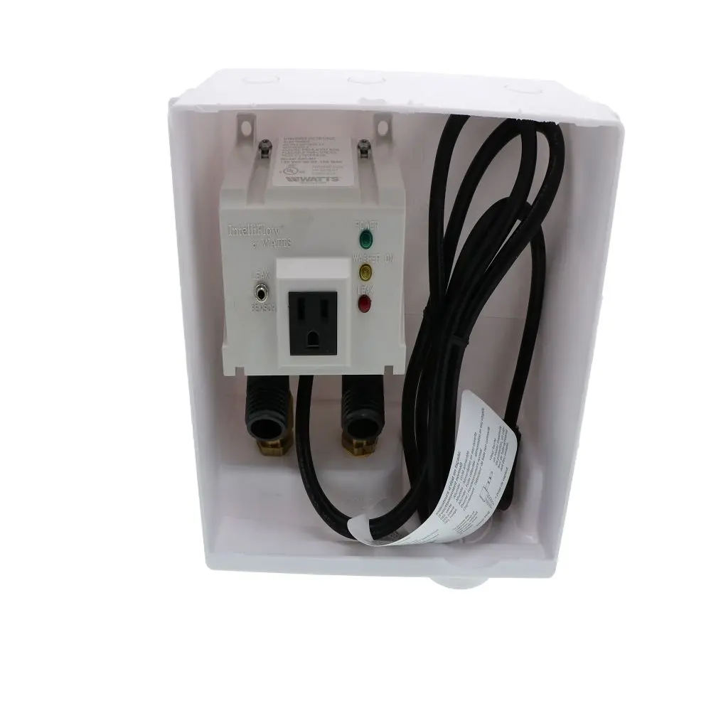 Watts A2cwb-0004646 Intelliflow Wall Box Washing Machine Water Shut-Off Valve 2