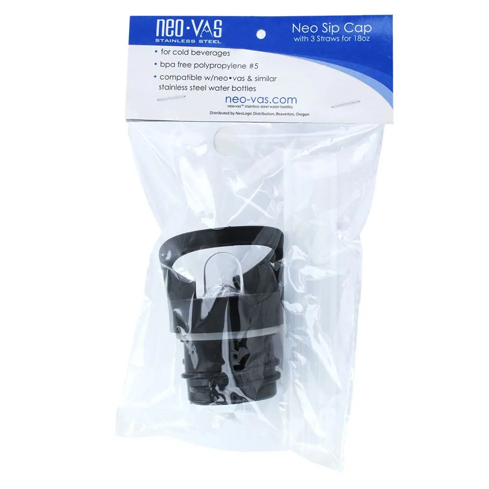 Neo-Vas Nvnsc18 Neo Sip Cap W/3 Straws For 18 Oz. Bottle 1