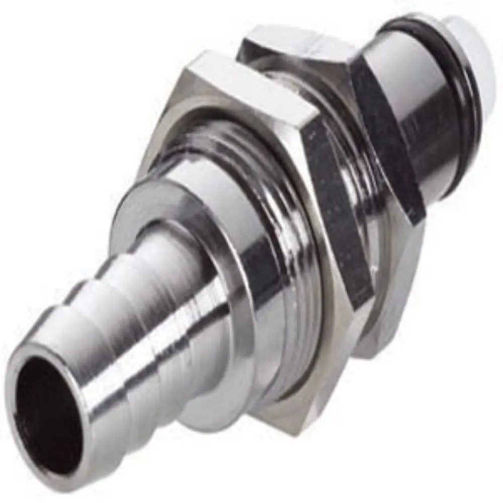 73100 Nsf Non-Valved Panel Mount Hose Barb Coupling Insert 3/8 Id Barb 1