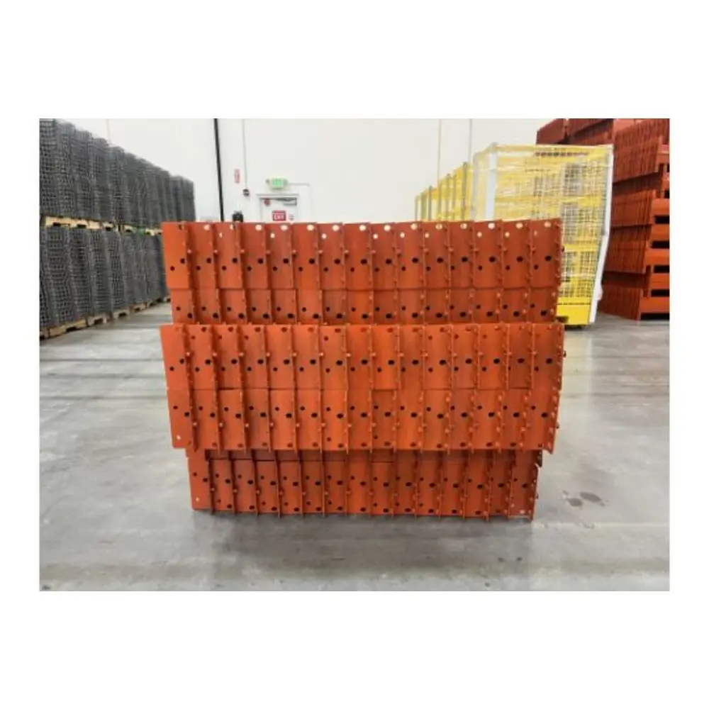 Pallet Rack Beams 96" X 4" Mecalux Tear Drop, 4 Pin (90/Lot) 2