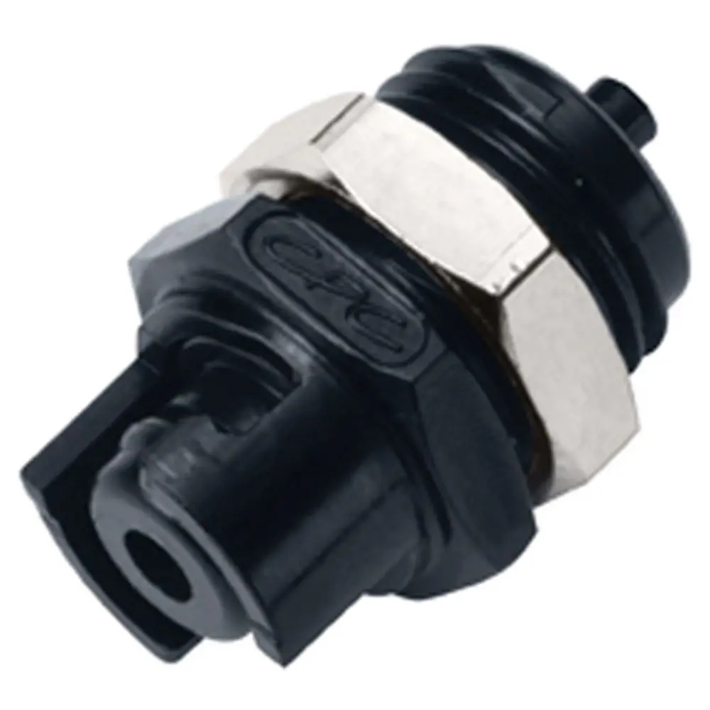 Smmpmm3blk Non-Valved Panel Mount Coupling Insert 3Mm Hose Barb 1
