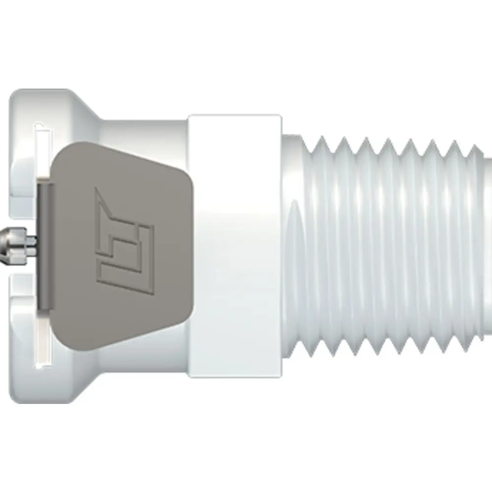 Linktech 40Ac Series Male Thread Female, Non-Valved, 1/4" Mnpt, Natural Acetal 1