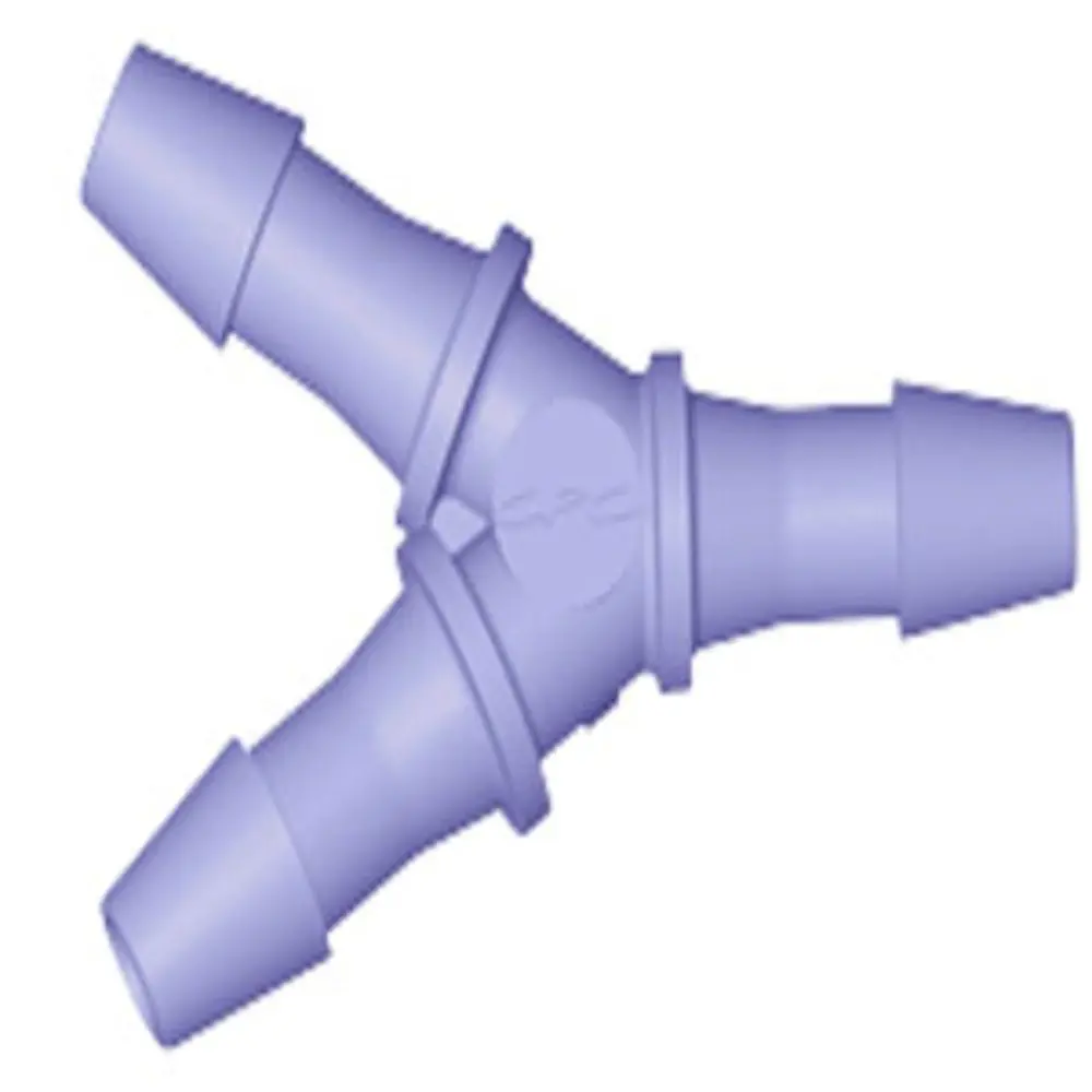 Hy591 Y Fitting  Purple Tint Polycarbonate 5/32 Id X 5/32 Id X 5/32 Id 1