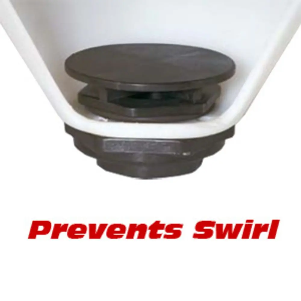 2.00" Anti Vortex Polypropylene Bulkhead Tank Fitting 1