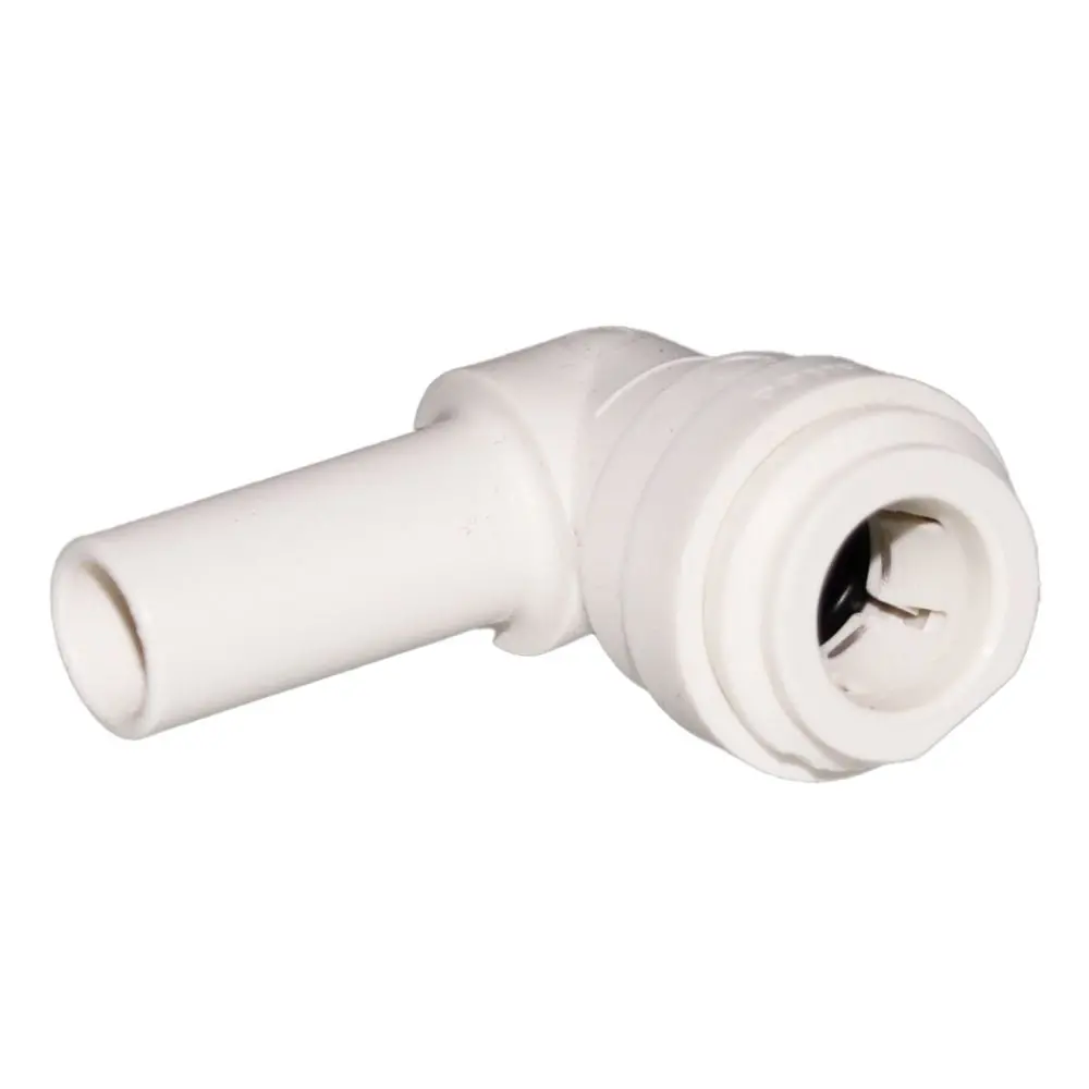 John Guest Stem Elbow Connector Polypro - 1/4 Stem X 1/4 1