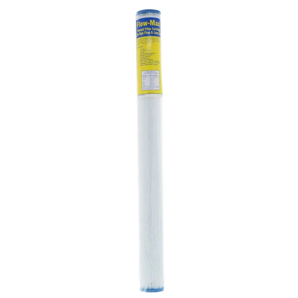 29-1/4" X 2-3/4" Flow-Max Pleated Poly - 20 Mic 1