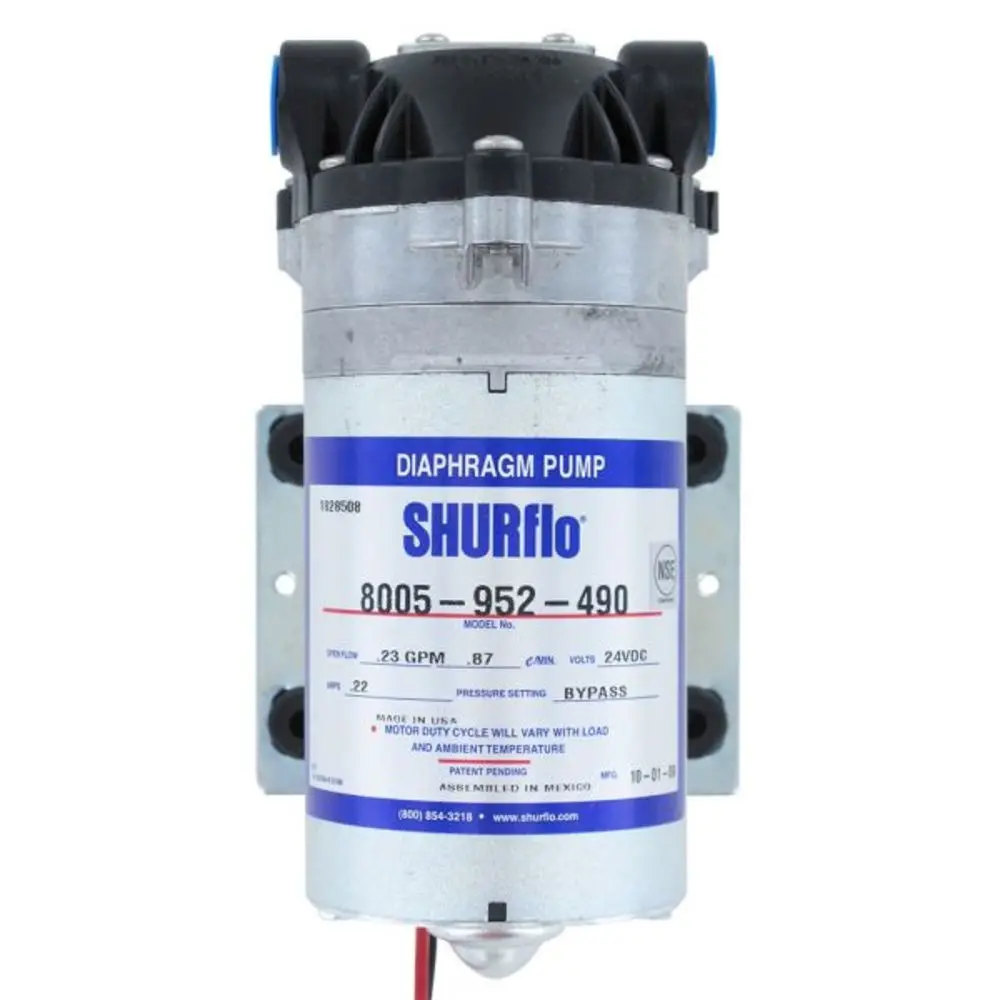 Shurflo 8005-952-899 Ro Booster Pump 100 Psi Bypass 24/36 Vdc 1