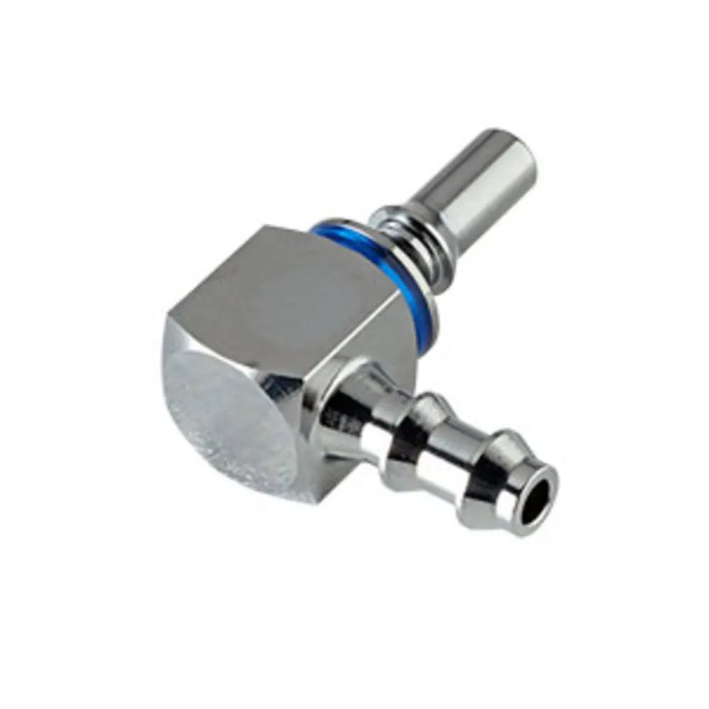 Lq2d2304lblu Valved Elbow Locking Hose Barb Harb Liquid Cooling Coupling Insert 1/4" 1