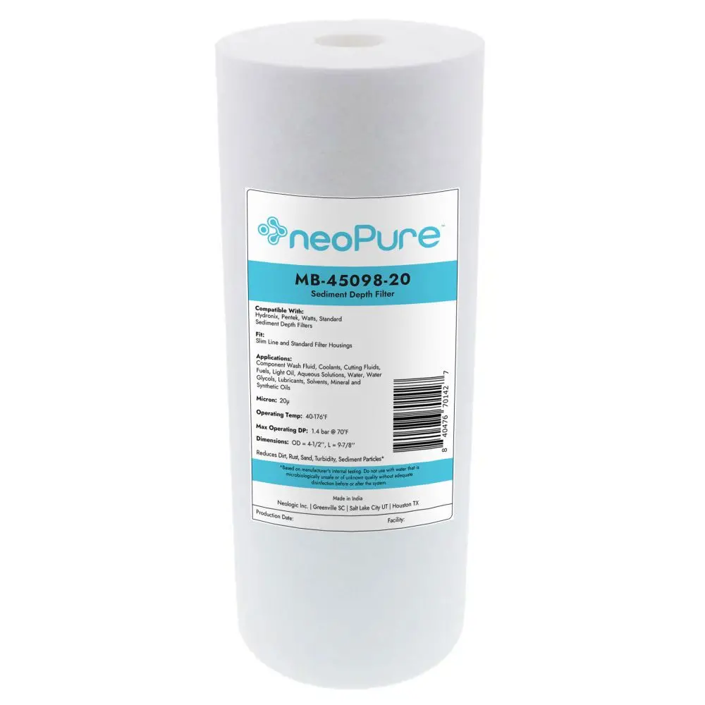 Neo-Pure 10" Bb Graded Density Polypropylene Sediment Filter 75/20 Mic 1