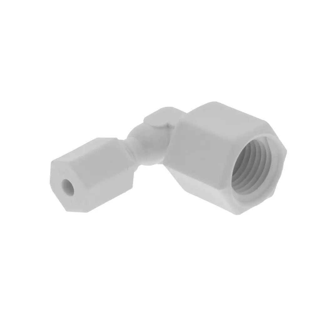 Jaco 45-2-4-P-O Polypropylene Female Elbow 1/8 Od Tube X 1/4 Fpt 1