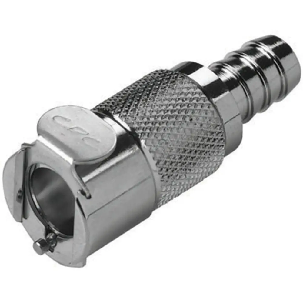 Lcd17004v Valved In-Line Hose Barb Coupling Body - 1/4 Hose Id Barb Fkm (Viton) O-Ring 1