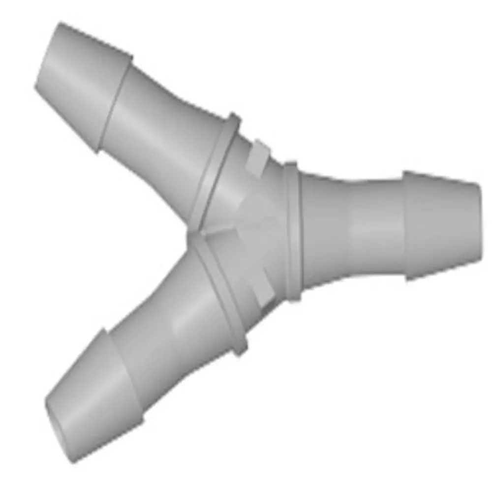Hy8 Y Fitting Natural Polypropylene 1/4 Hb X 1/4 Hb X 1/4 Hb 1