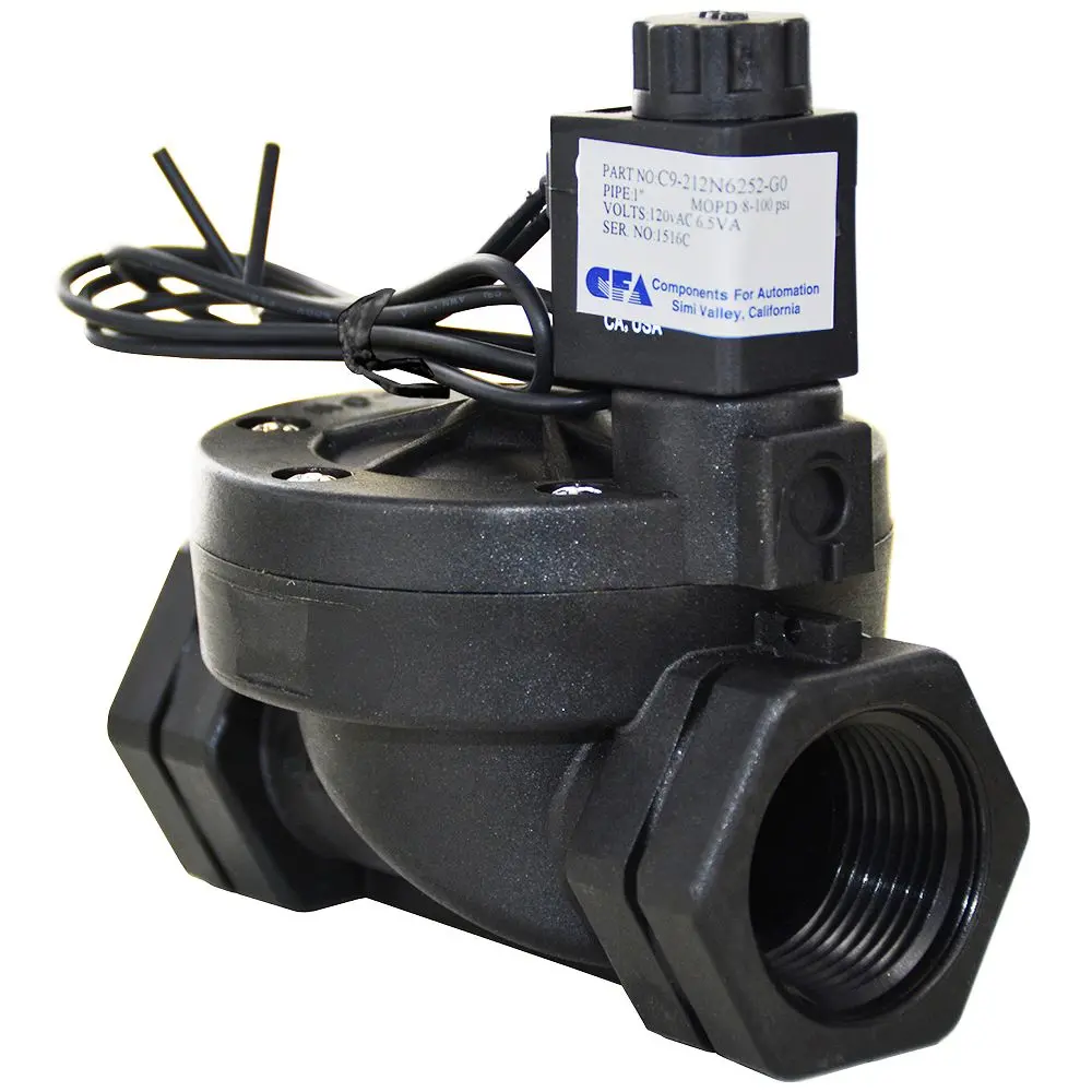 Cfa C9 Series Solenoid Valve Normally Closed 1" Fpt 120V 1