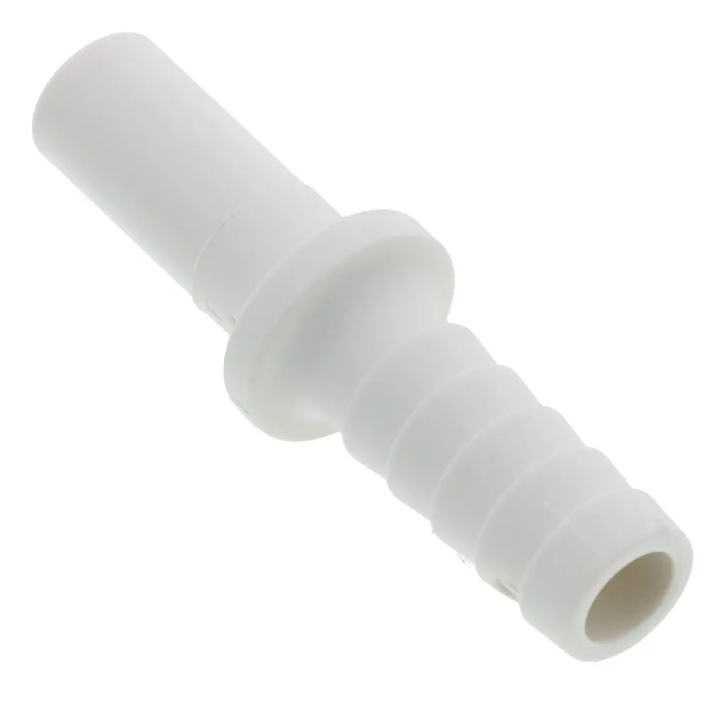 John Guest Polypro Tube To Hose Stem - 3/8 Od Stem X 3/8 Id Barb 1