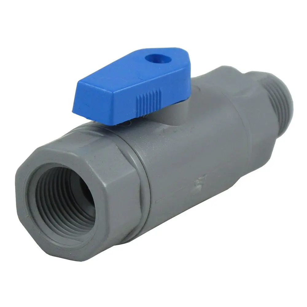 Smc 6380990 Pvc Ball Valve 3/8 Fnpt X 3/8 Mnpt 1
