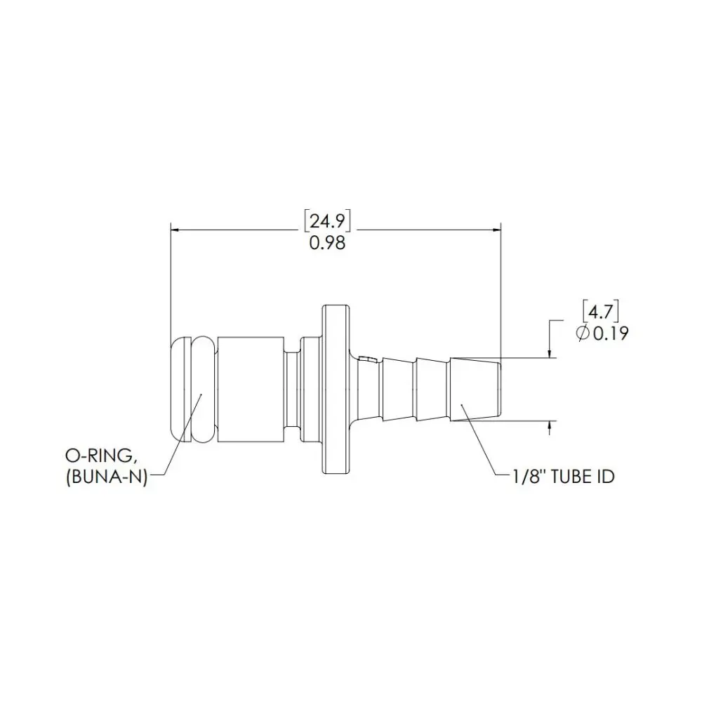 Linktech 20Ac In-Line Plug, Nv, 1/8" Hb 3