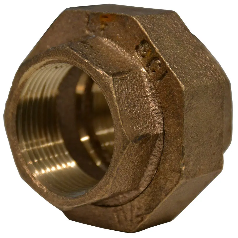 Lead-Free Brass Union 1-1/4 Fpt X 1-1/4 Fpt 1