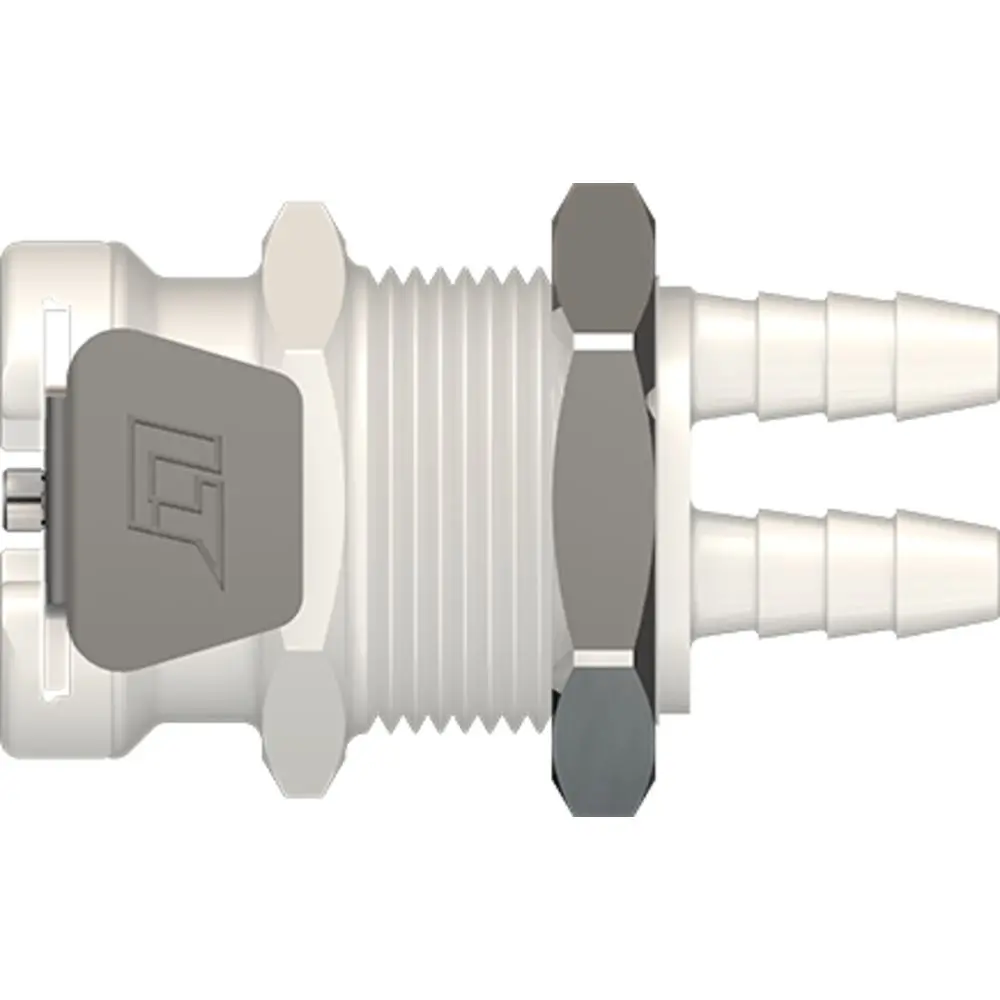 Linktech 42Ab Series Panel Mt. Female, Non-Valved, 1/8" Hb, Abs 1
