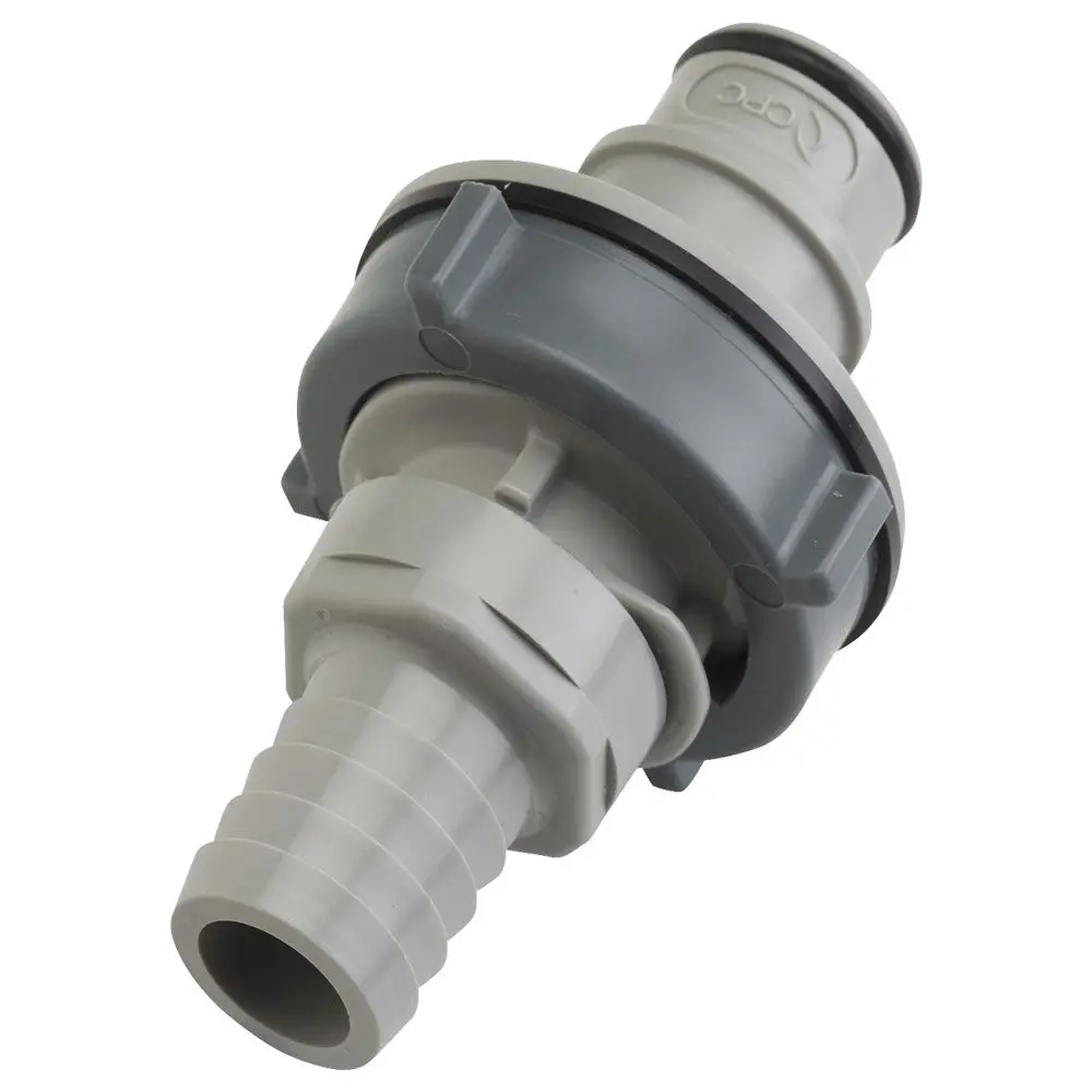 Hfc421212 Non-Valved Panel Mount Hose Barb Coupling Insert 3/4 Id Barb 1