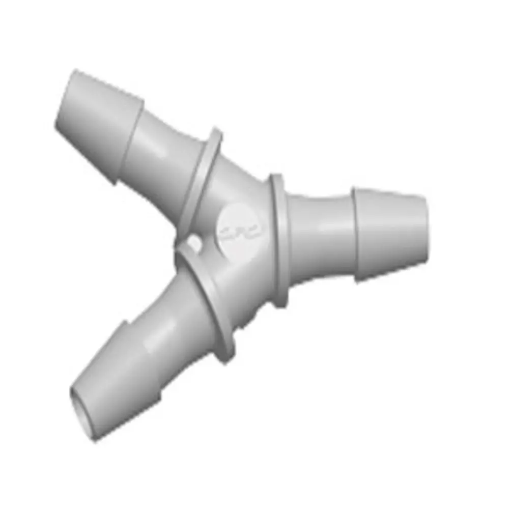 Hy4 Y Fitting Natural Polypropylene 1/8 Hb X 1/8 Hb X 1/8 Hb 1