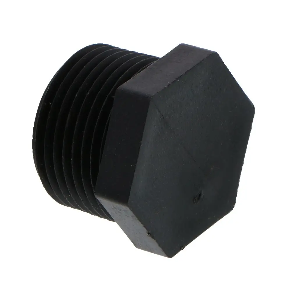 Pipe Plug Hex Head - 1" Mnpt Polypro Black 1