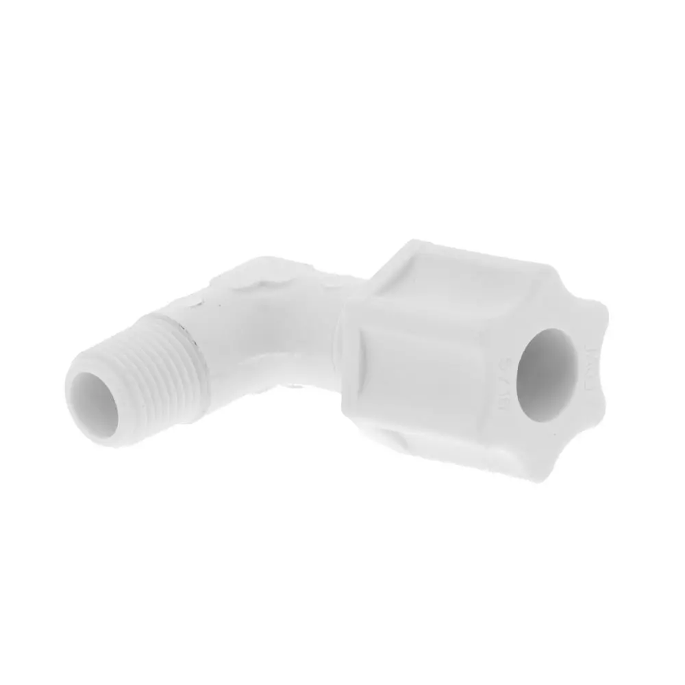 Jaco 40-5-2-P-O Polypropylene Male Elbow 5/16 Od Tube X 1/8 Mpt 1