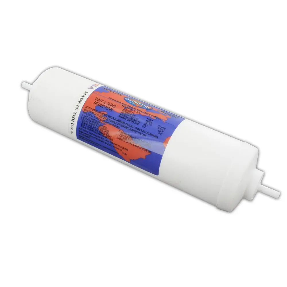Omnipure Inline K5505-Pp 5 Mic Sediment Prefilter - 10" X 2.5" Filter - 1/4" Stem 1