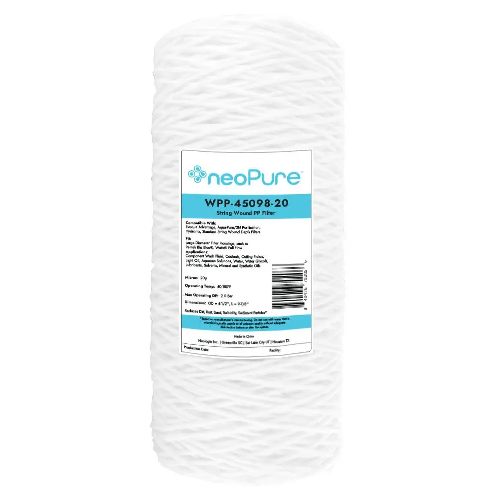 Neo-Pure Wpp-45098-20 10" Surfactant Free Bb String Wound Filter 20 Micron 1