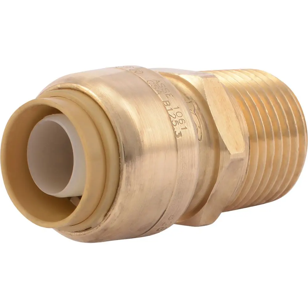 Sharkbite® U120lf Lead-Free Brass Push-To-Connect Male Adapter - 1/2" X 1/2" Mpt 1