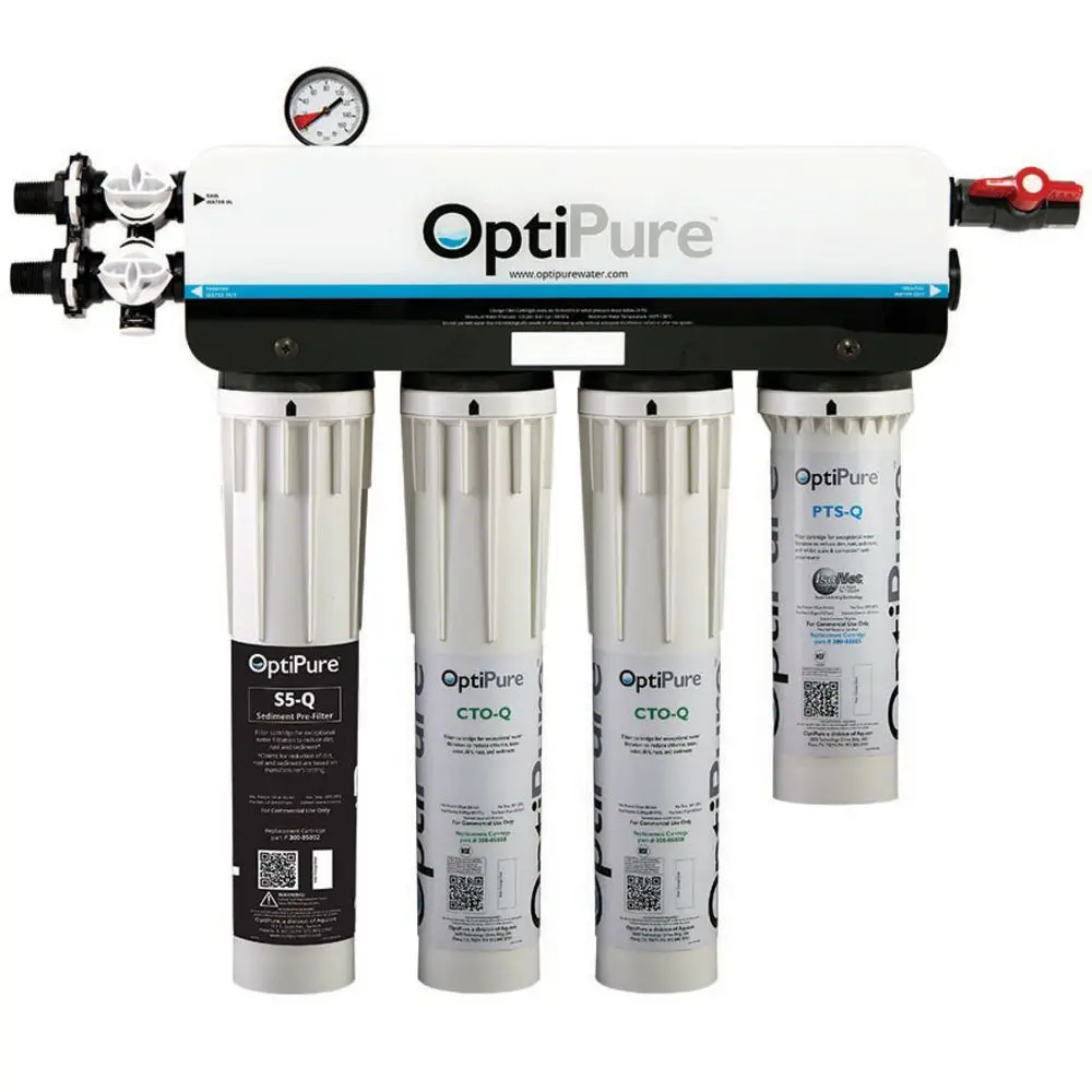 Optipure Qt2+Mp; Triple 15" (Dual Parallel) Dual Outlet For Bev & Ice With Prefilter (Prev Pn: 160-52040) 1