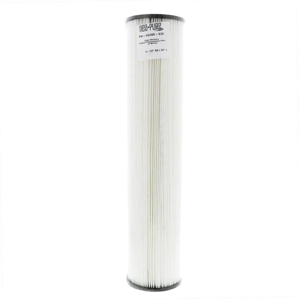 Neo-Pure Ph-45200-S35 20" Bb High Efficiency Pleated Filter 0.35 Micron 1