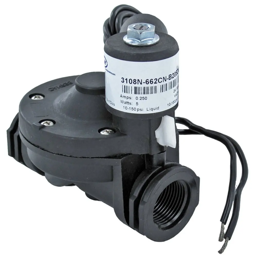 B/C Valve 3/4 Fpt Solenoid Valve N.C. 24Vac - Glass Filled Nylon 1
